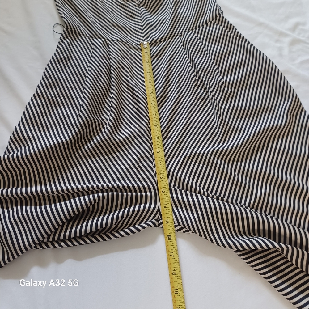H&M Monochrome Striped Jumpsuit Women Size S - Picture 16 of 16